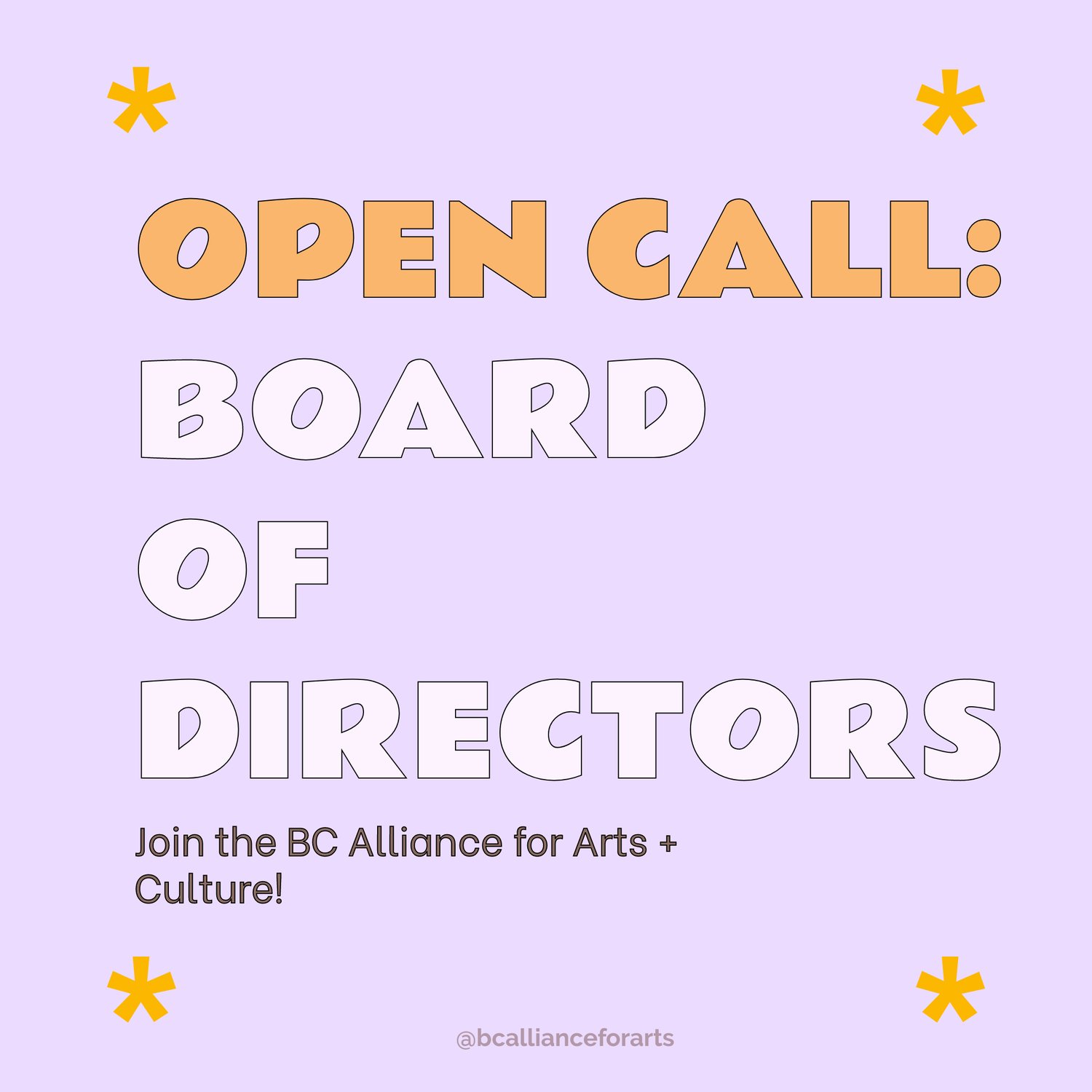 Be a part of the Alliance’s Board of Administrators! — BC Alliance for Arts + Tradition