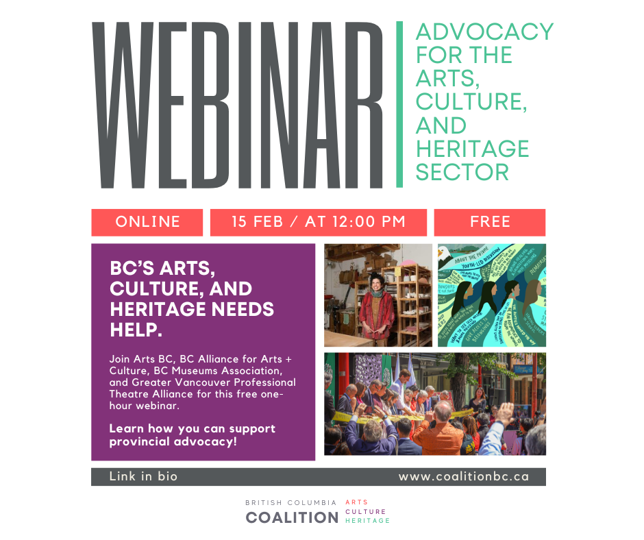 Introducing the BC Coalition of Arts, Tradition, and Heritage — BC Alliance for Arts + Tradition