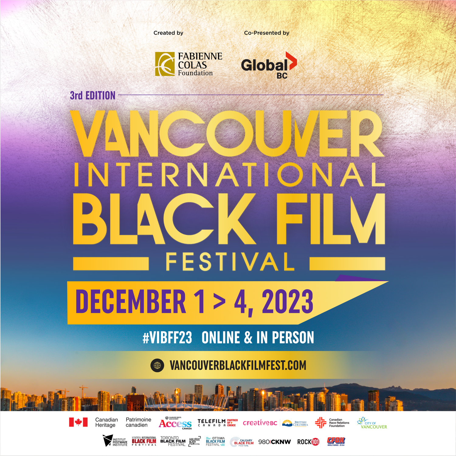 The third Version of the Vancouver Worldwide Black Movie Competition Returns, December 1-4, 2023 — BC Alliance for Arts + Tradition